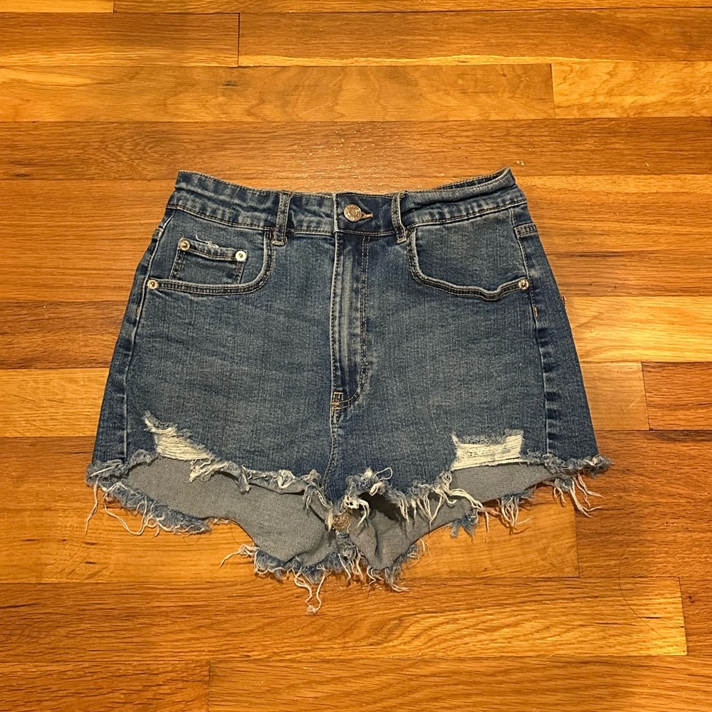 ZARA denim mini / micro shorts